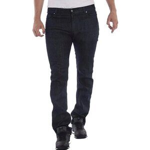 VERSACE COLLECTION Men's Regular Fit Denim Jeans Size 34 In Dark Blue